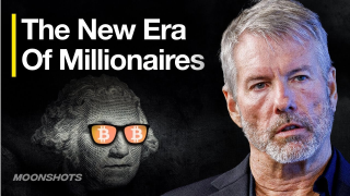 Bunny Media thumbnail work for Peter Diamandis featuring Michael Saylor
